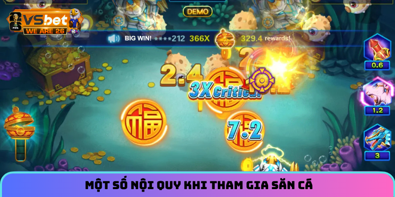 Review Game Bắn Cá Thần Tài - Game Săn Boss Bom Tấn 2026 9 Một số nội quy khi tham gia săn cá