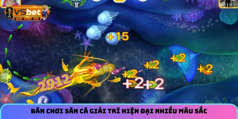 Bắn Cá Siêu Thị - Cẩm Nang Săn Cá Đổi Thưởng Đỉnh Cao 6 Bàn chơi săn cá giải trí hiện đại nhiều màu sắc